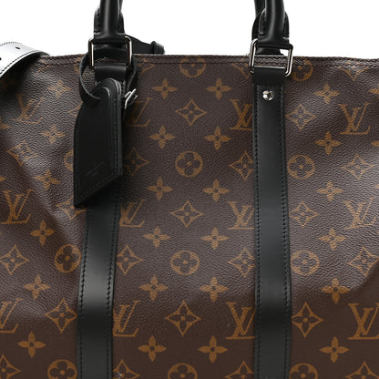 Louis Vuitton Monogram Macassar Keepall Bandouliere 45 6 of 8