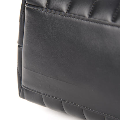 Saint Laurent Calfskin Y Quilted Monogram Medium Loulou Chain Satchel Black 8 of 12