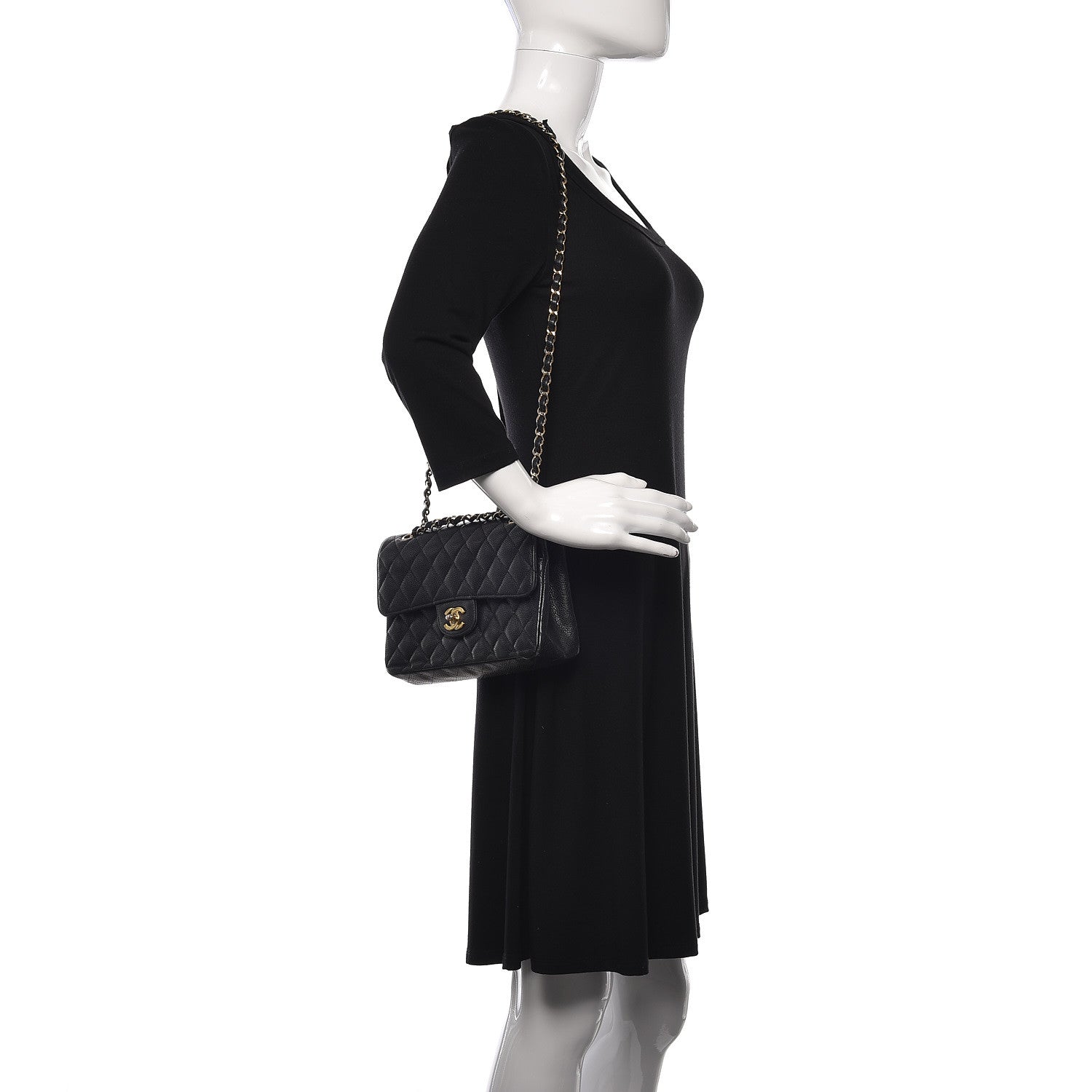 Chanel Caviar Quilted Small Double Flap Black 3 of 32