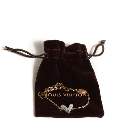 Louis Vuitton Swarovski Essential V Strass Bracelet Gold 7 of 7