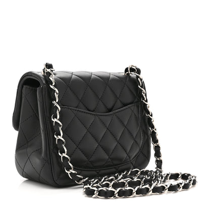 Chanel Lambskin Quilted Mini Square Flap Black 3 of 10