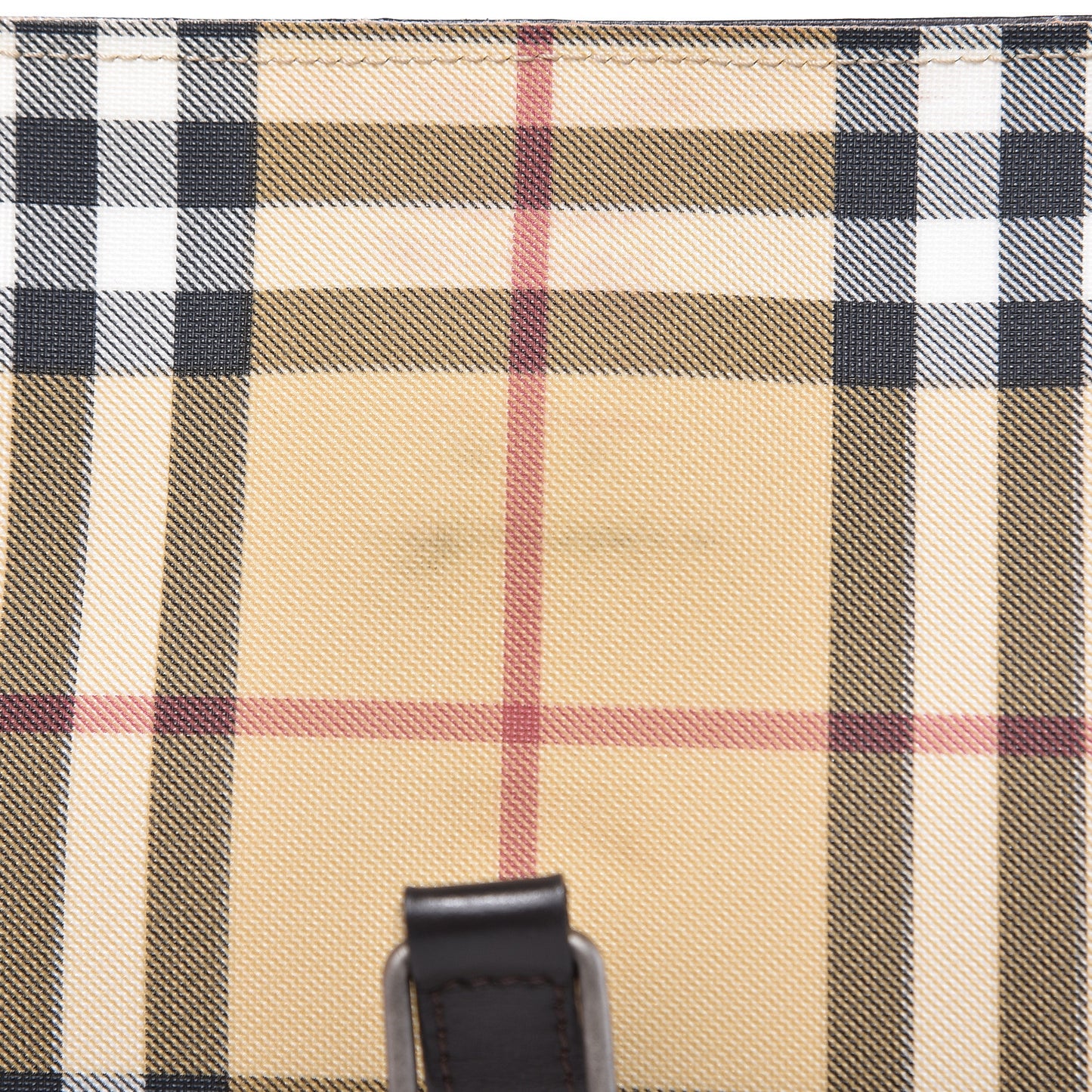 House Check Messenger Bag Brown