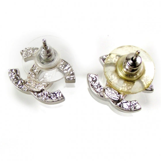 Crystal CC Logo Rhinestone Earrings