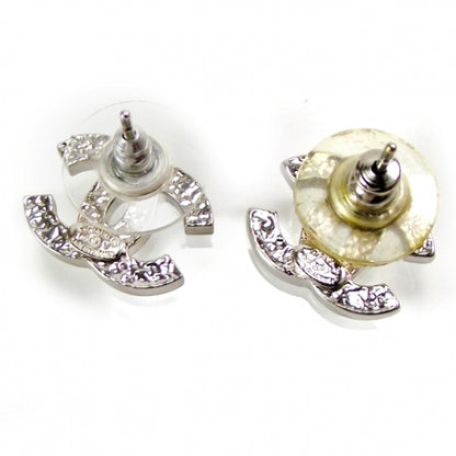 Chanel Crystal CC Logo Rhinestone Earrings 2 of 5