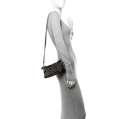 Valentino Garavani Grained Calfskin Small Rockstud All Over Crossbody Bag Black 2 of 9