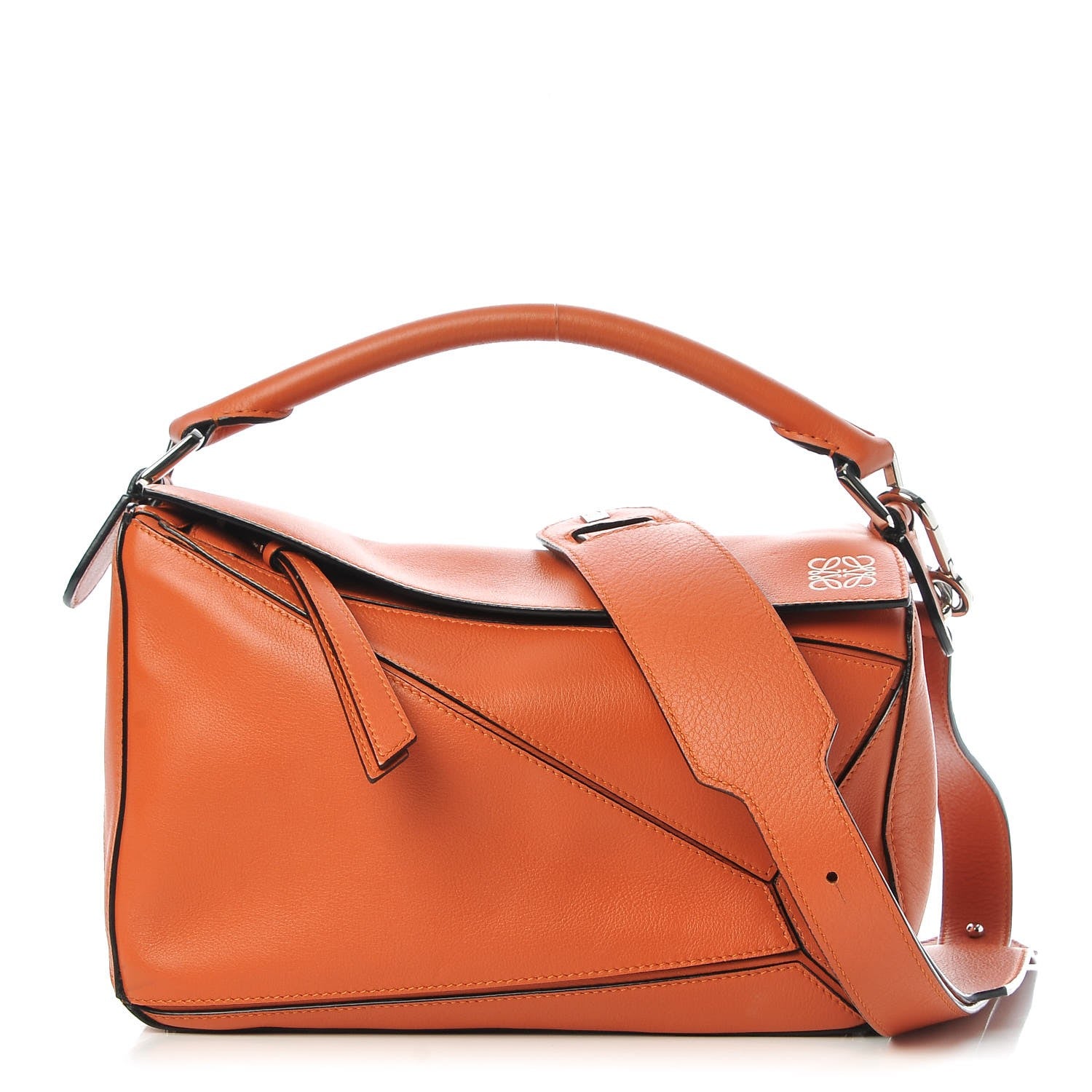 Loewe Calfskin Small Puzzle Bag Orange 1 of 6