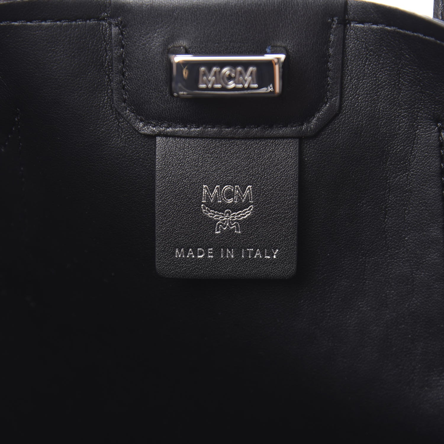 MCM Visetos Small Gunta Shopper Cognac Black 7 of 11
