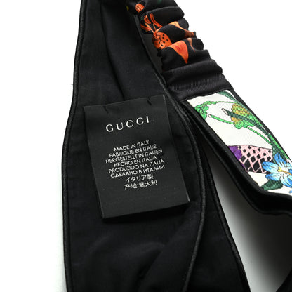 Gucci Silk Floral Snake Print Headband White 4 of 6