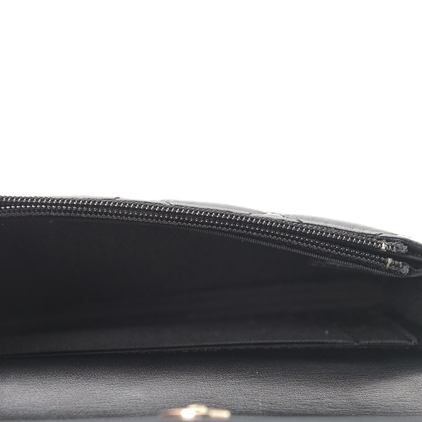 Calfskin Quilted Maxi Pearls Clutch With Chain Black