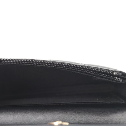 Chanel Calfskin Quilted Maxi Pearls Clutch With Chain Black 5 of 10