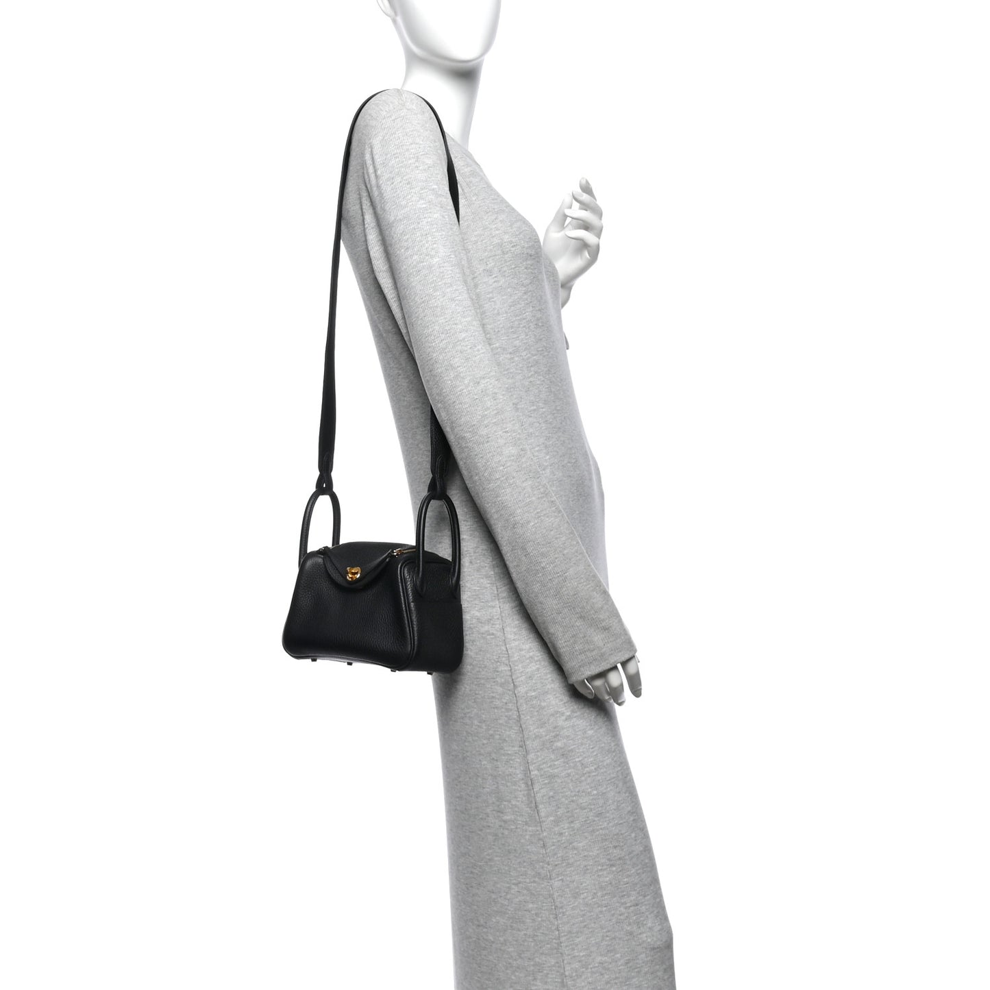 Taurillon Clemence Mini Lindy 20 Black