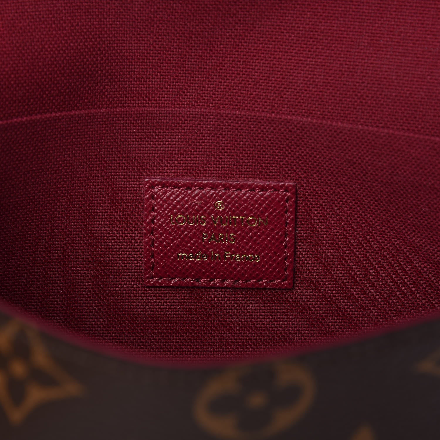 Louis Vuitton Monogram Pochette Felicie Chain Wallet Fuchsia 6 of 11