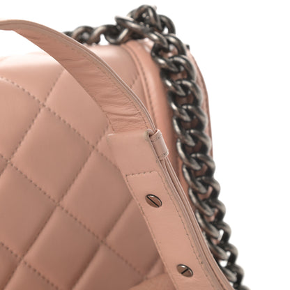 Chanel Calfskin Quilted New Medium Boy Flap Light Pink 11 of 12