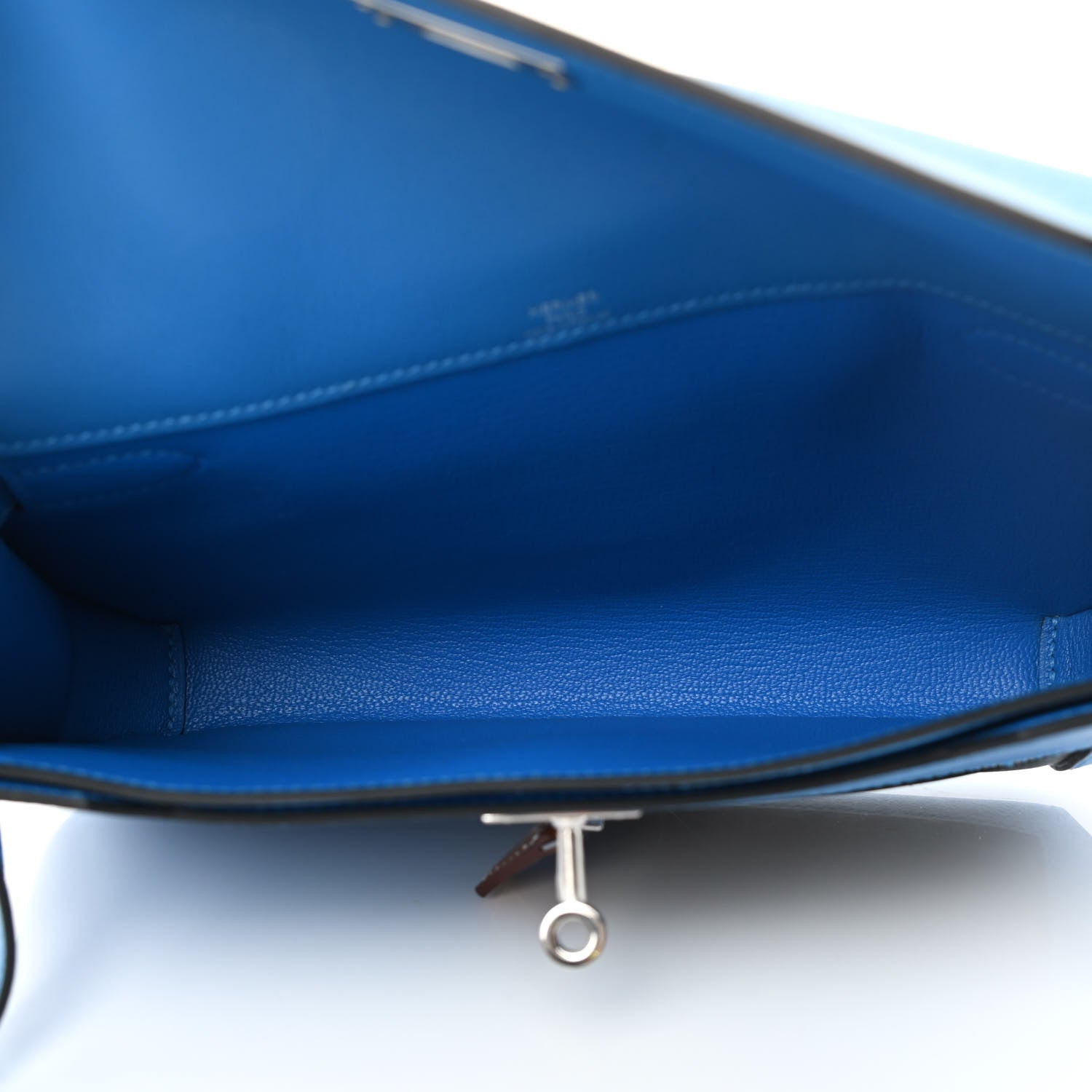 Hermes Evercolor Evergran Barenia Colormatic Kelly Depeches 25 Pouch Blue Hydra Black Fauve 5 of 9