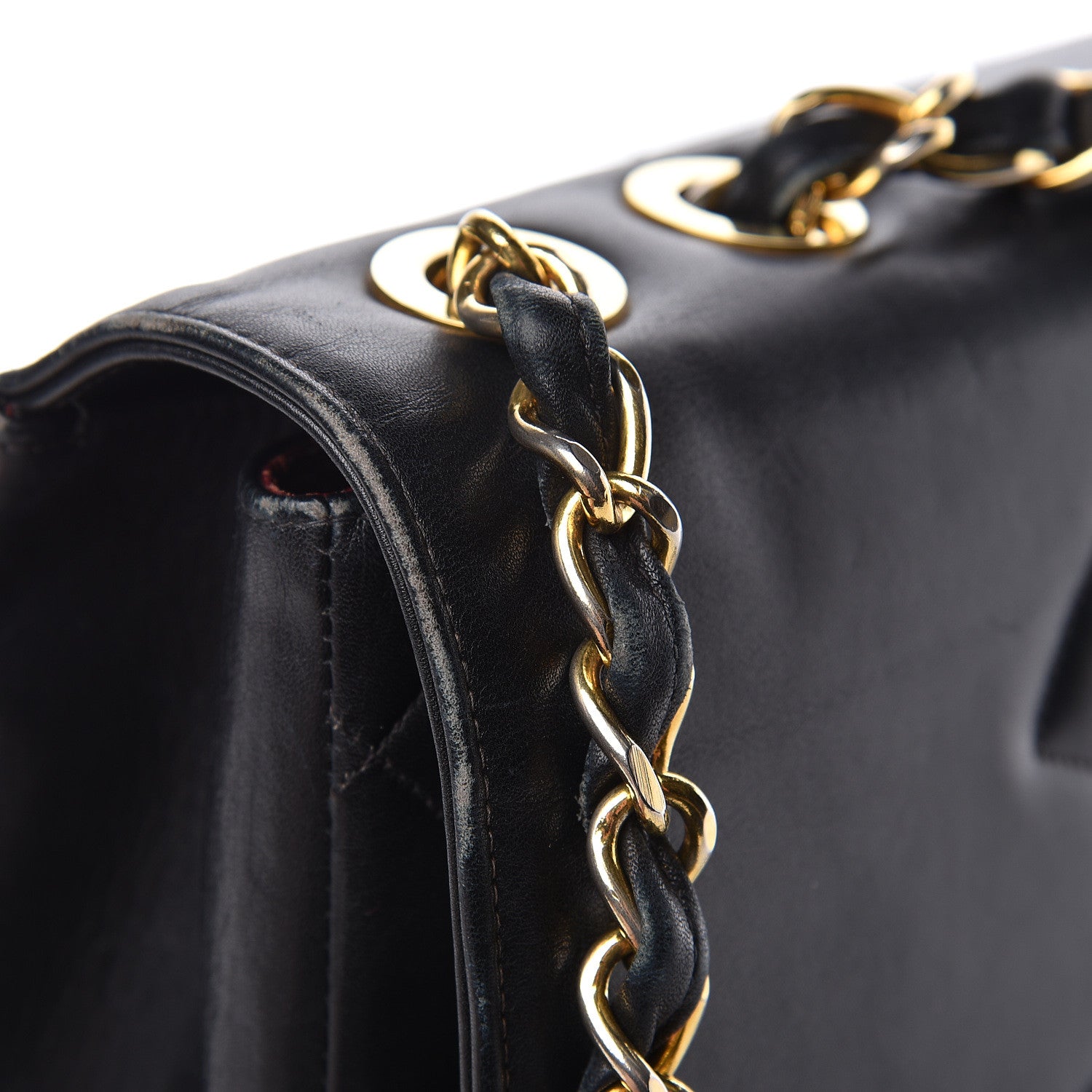 Chanel Lambskin Quilted XL Jumbo Single Flap Black 23 of 28