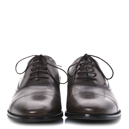 Gucci Calfskin Mens Captoe Oxford Loafers 9 Brown 3 of 16