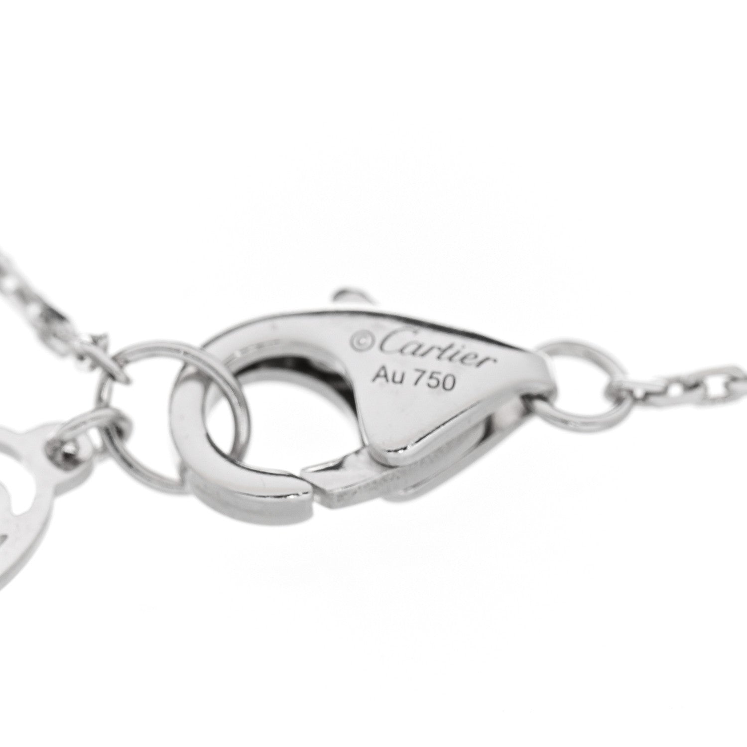 Cartier 18K White Gold Diamond XS D'Amour Bracelet 3 of 4
