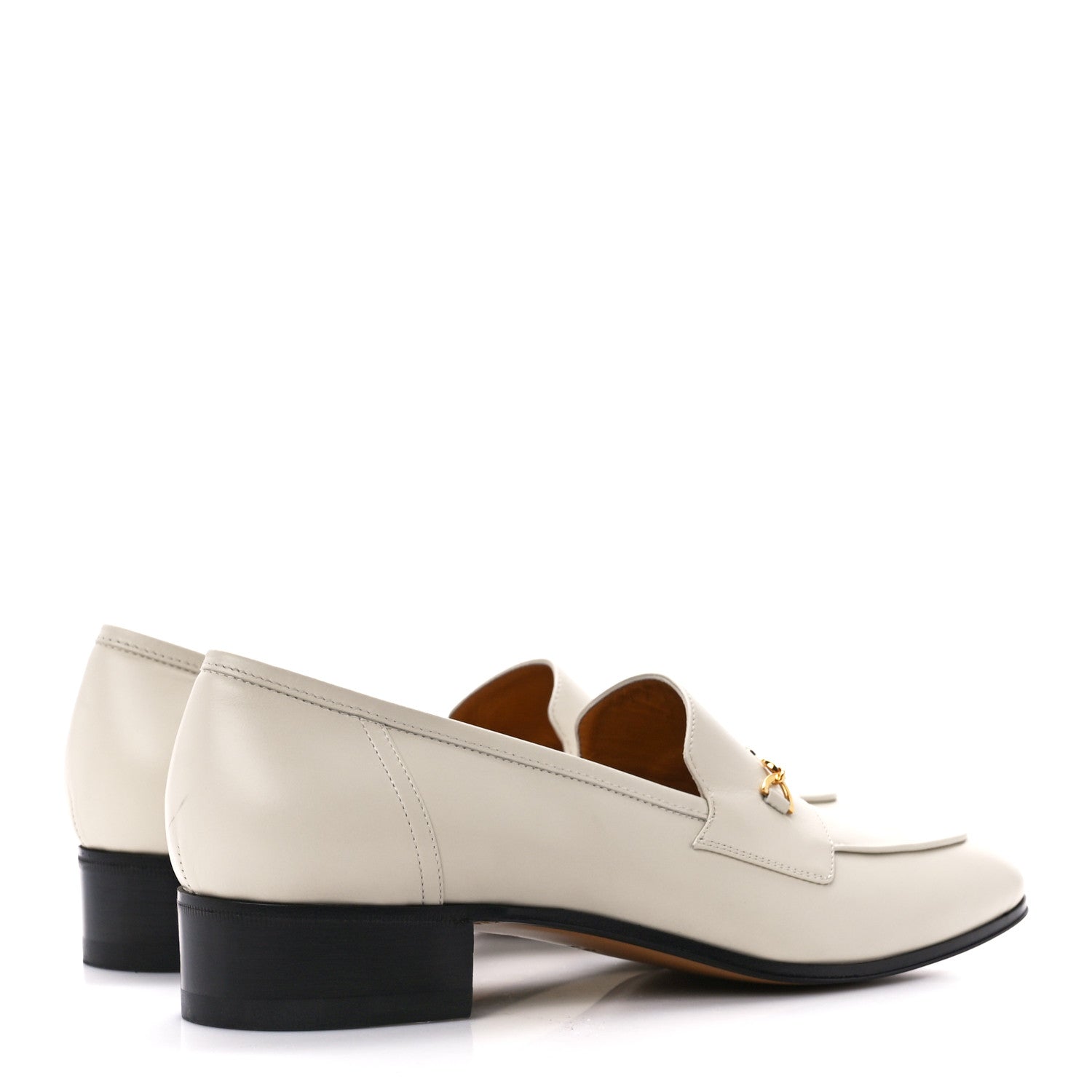 Gucci Jakarta Calfskin Womens Interlocking G Horsebit Loafers 40.5 Mystic White 4 of 9