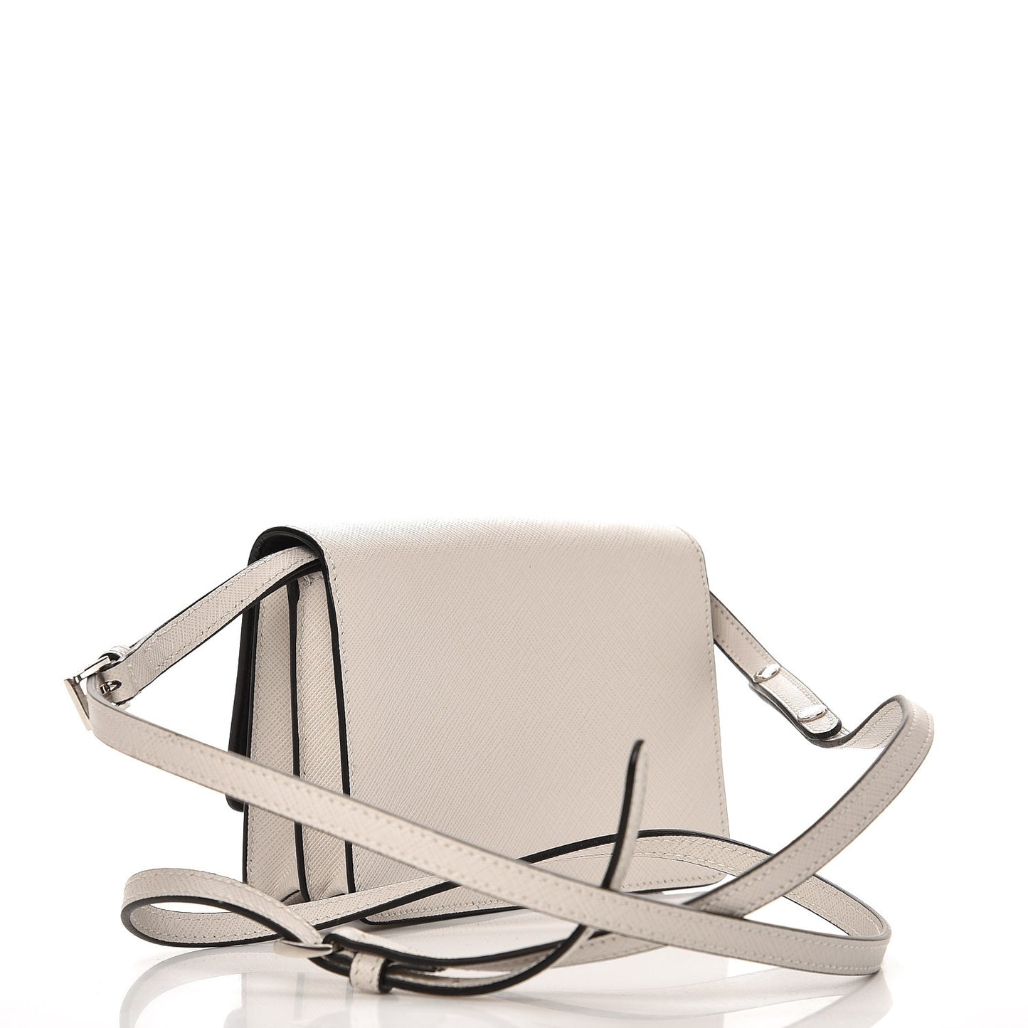Saffiano Lux Crossbody Bag Talco