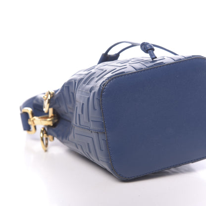 Fendi Vitello Liberty F is Fendi FF 1974 Embossed Mini Mon Tresor Bucket Bag Iris 9 of 11