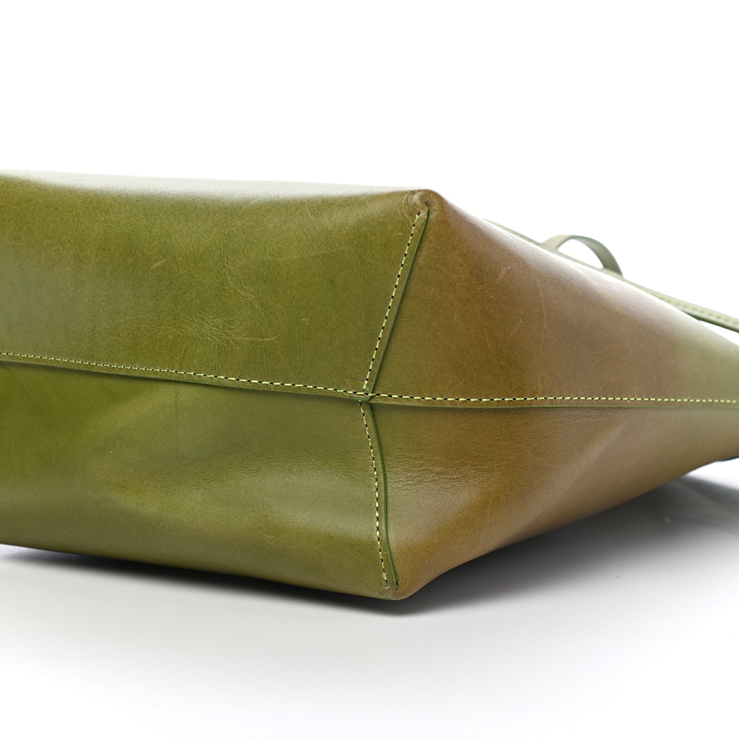 Mansur Gavriel Vegetable Tanned Calfskin Mini Bucket Bag Verde Raw 15 of 22