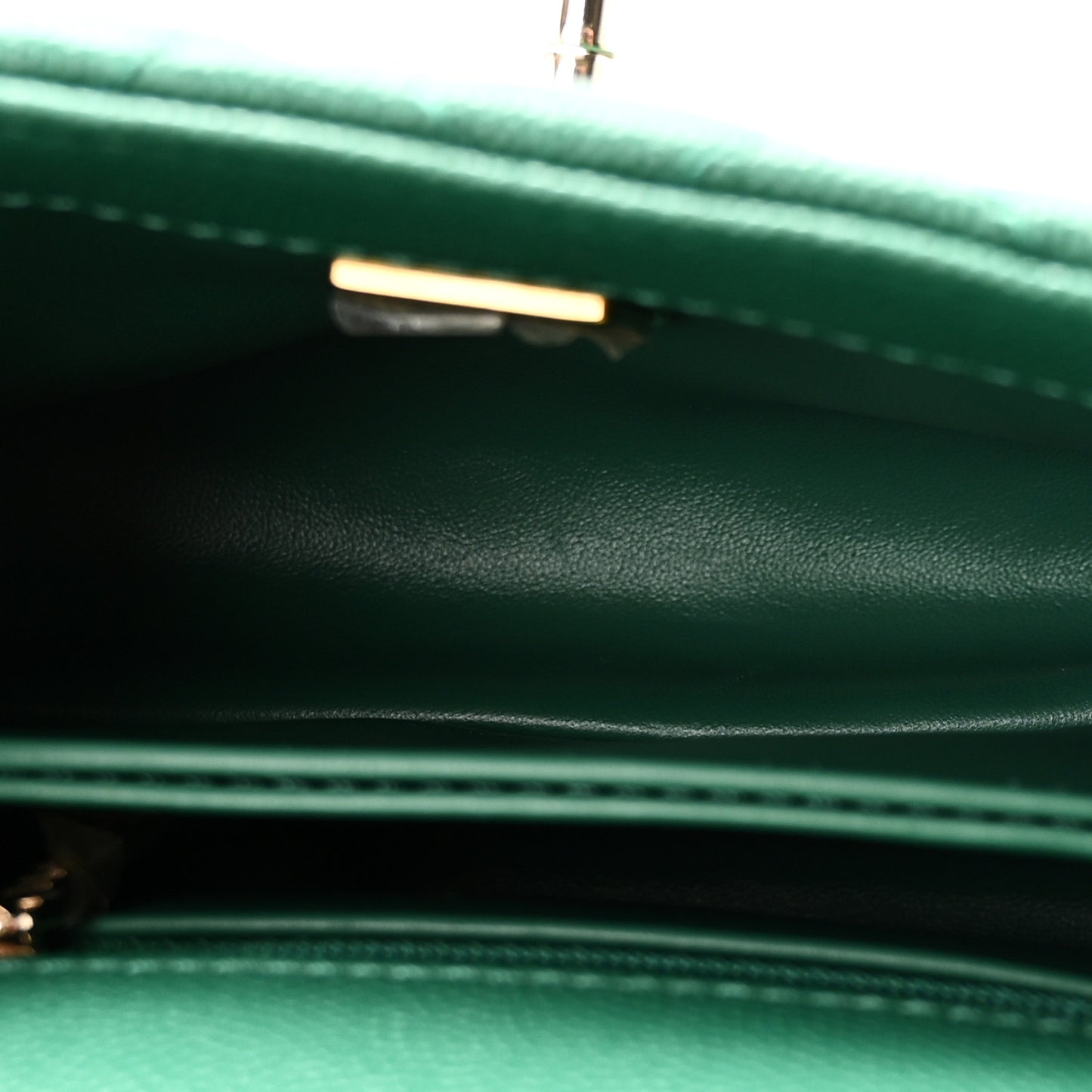 Caviar Quilted Extra Mini Coco Handle Flap Green