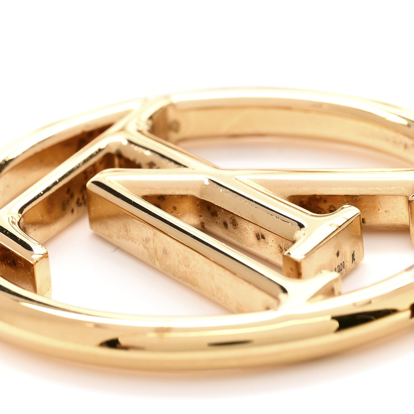 Metal Louise Hoop Earrings Gold