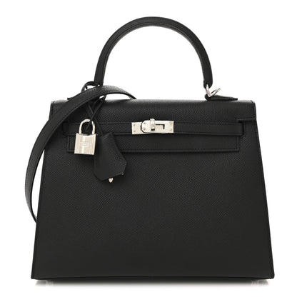 Hermes Epsom Kelly Sellier 25 Black 1 of 11