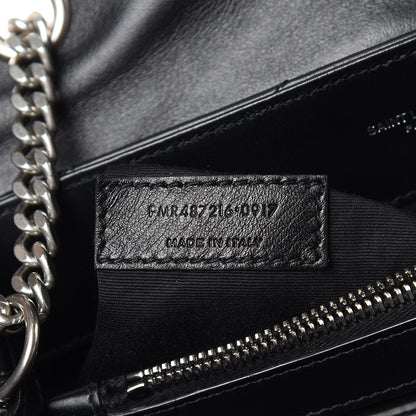 Saint Laurent Calfskin Y Quilted Monogram Medium Loulou Chain Satchel Black 7 of 11
