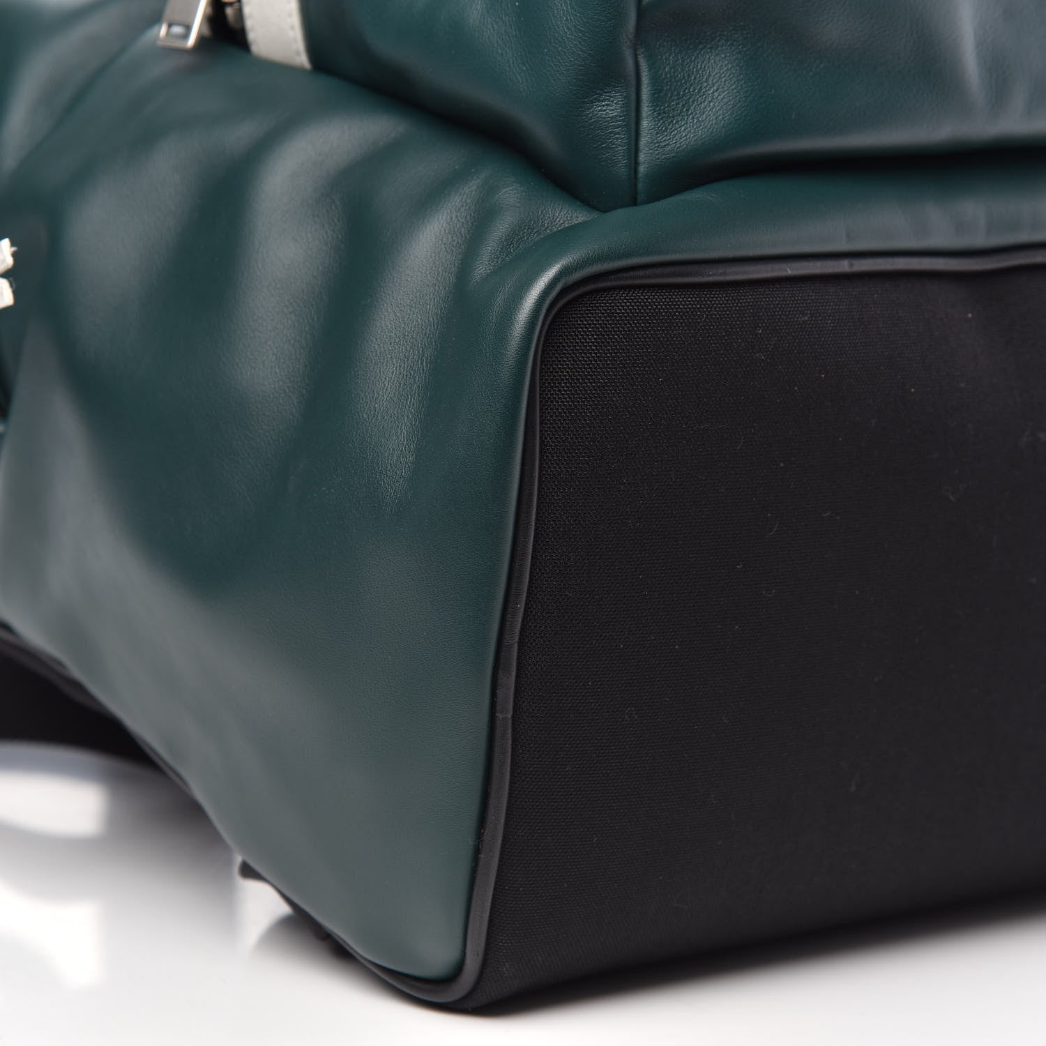 Saint Laurent Calfskin City Backpack Green 8 of 11