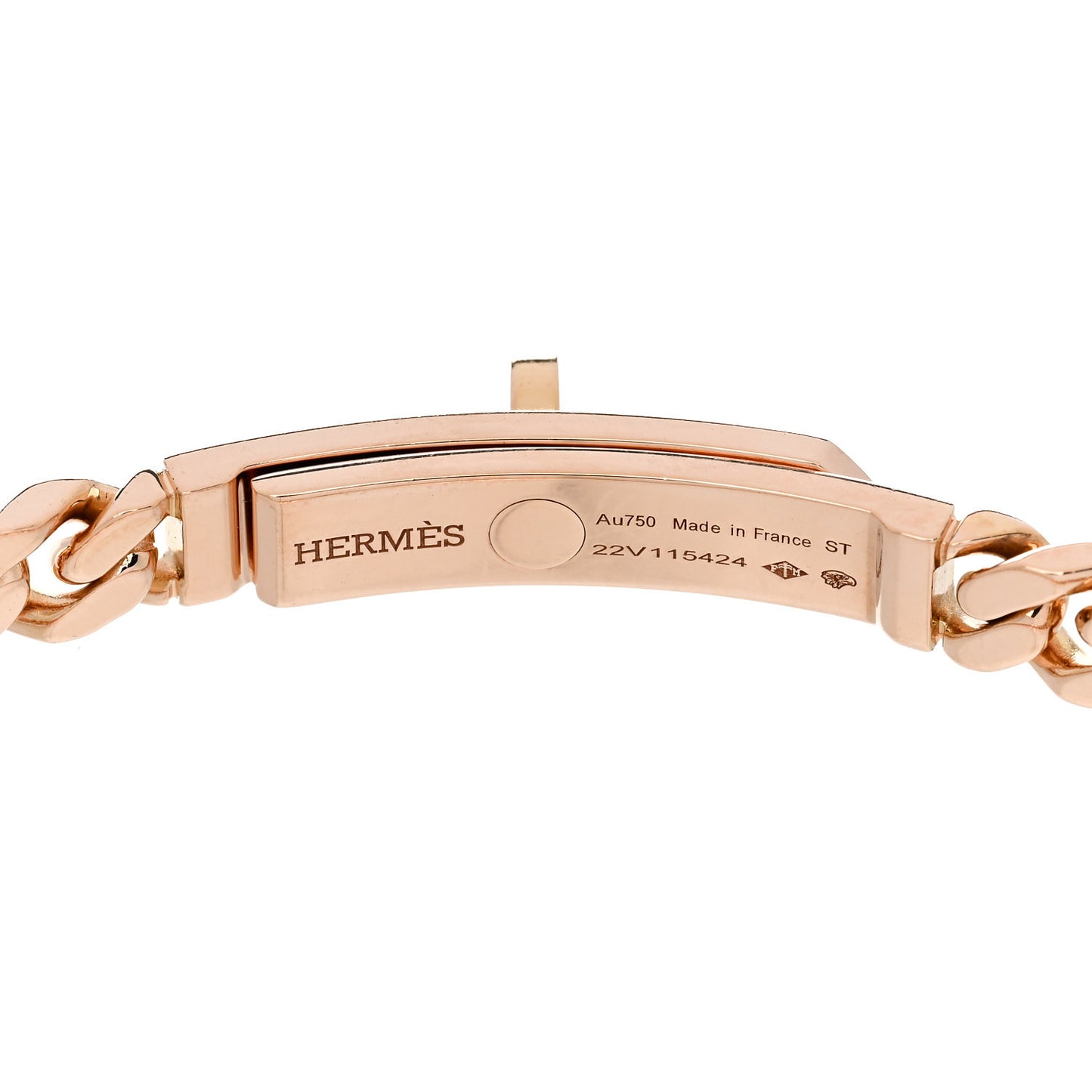 18K Rose Gold Diamond PM Kelly Chaine Bracelet ST