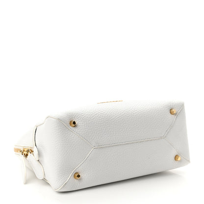 Burberry London Grainy Calfskin Small Greenwood Bowling Bag White 4 of 11