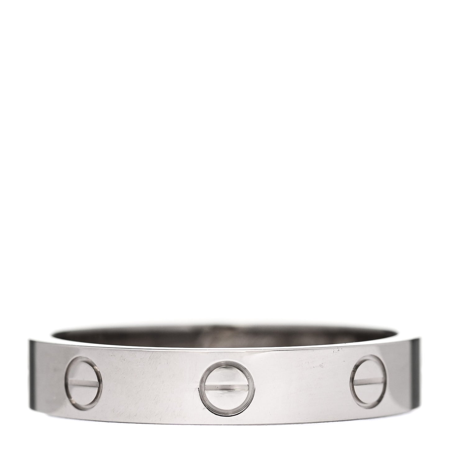 18K White Gold 3.5mm LOVE Wedding Band Ring 60 9.25