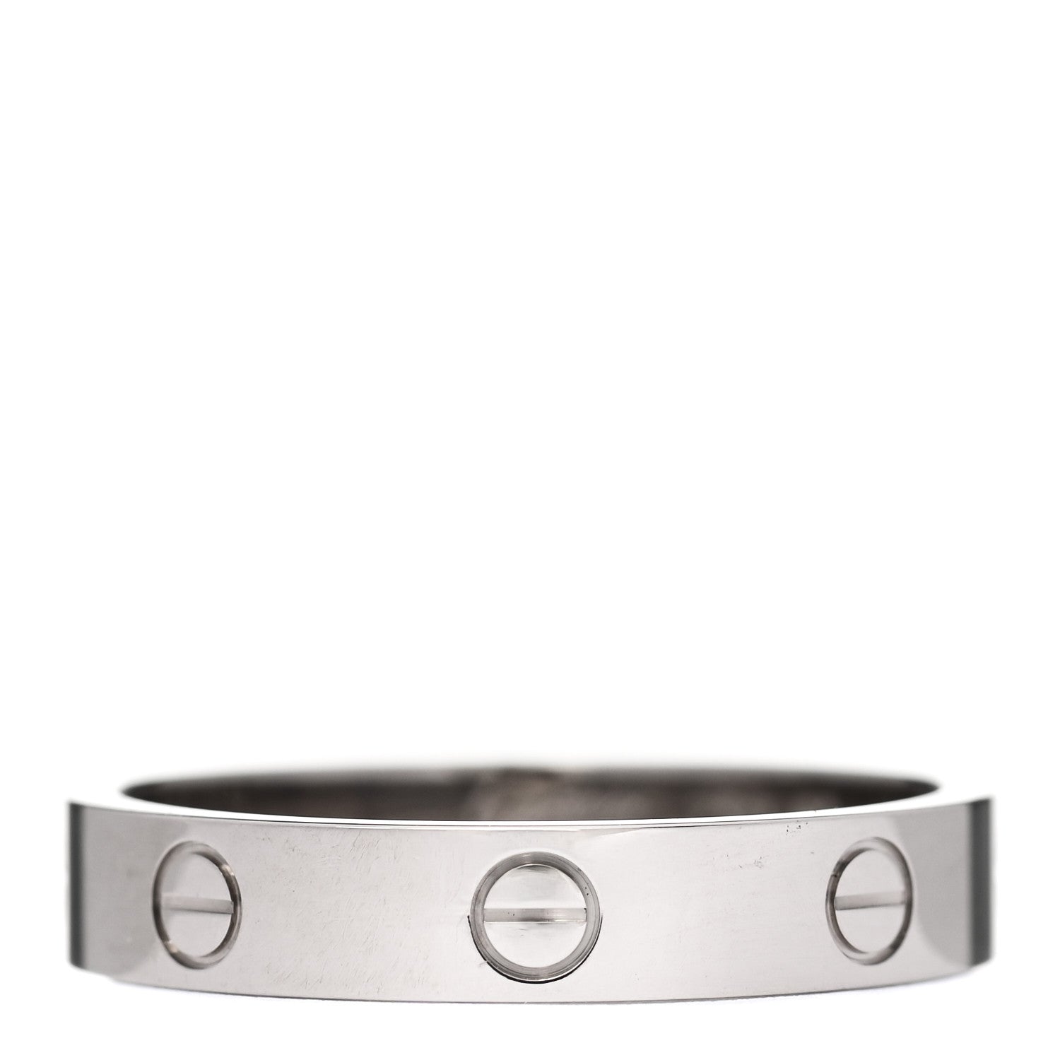 Cartier 18K White Gold 3.5mm LOVE Wedding Band Ring 60 9.25 1 of 4