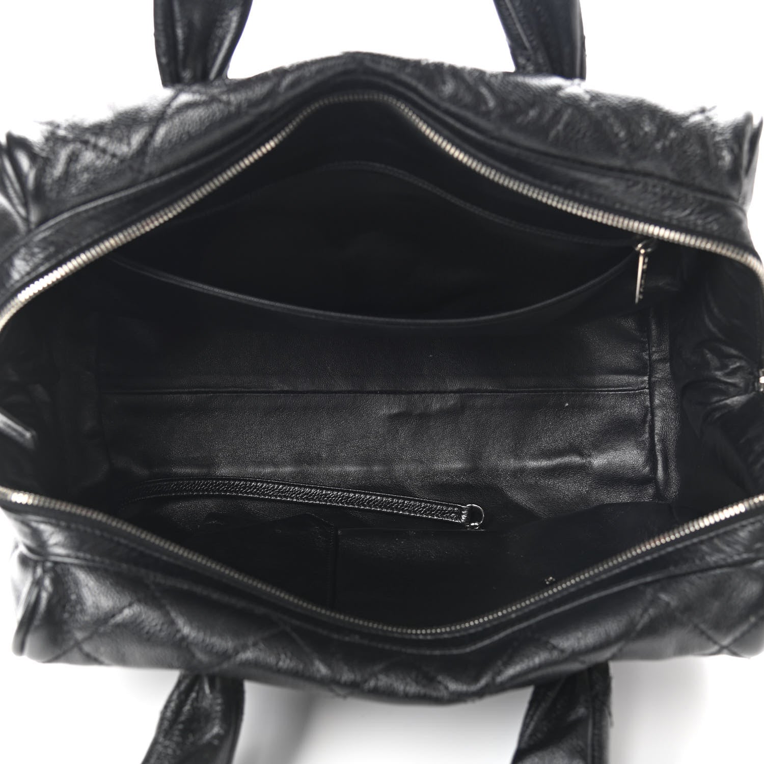 Chanel Caviar Quilted CC Timeless Bowler Black 4 of 8