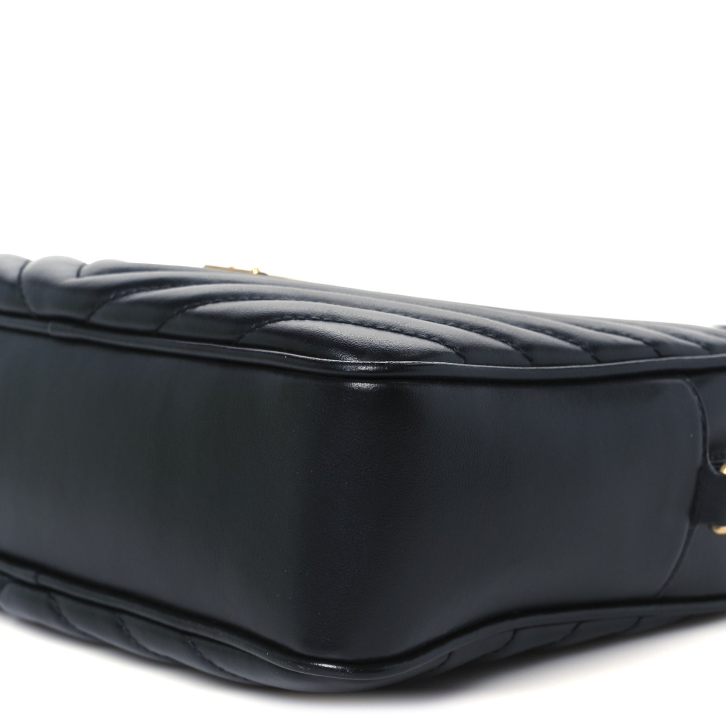 Calfskin Matelasse Monogram Lou Camera Bag Black