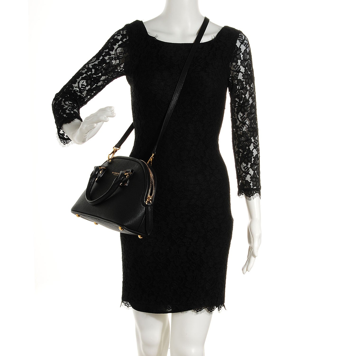 Burberry Grainy Calfskin Small Bloomsbury Black 5 of 12