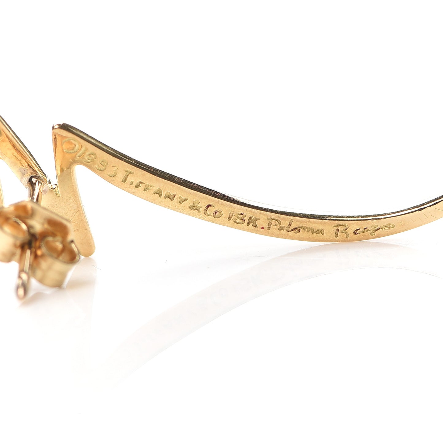 18K Yellow Gold Paloma Picasso Scribble Earrings