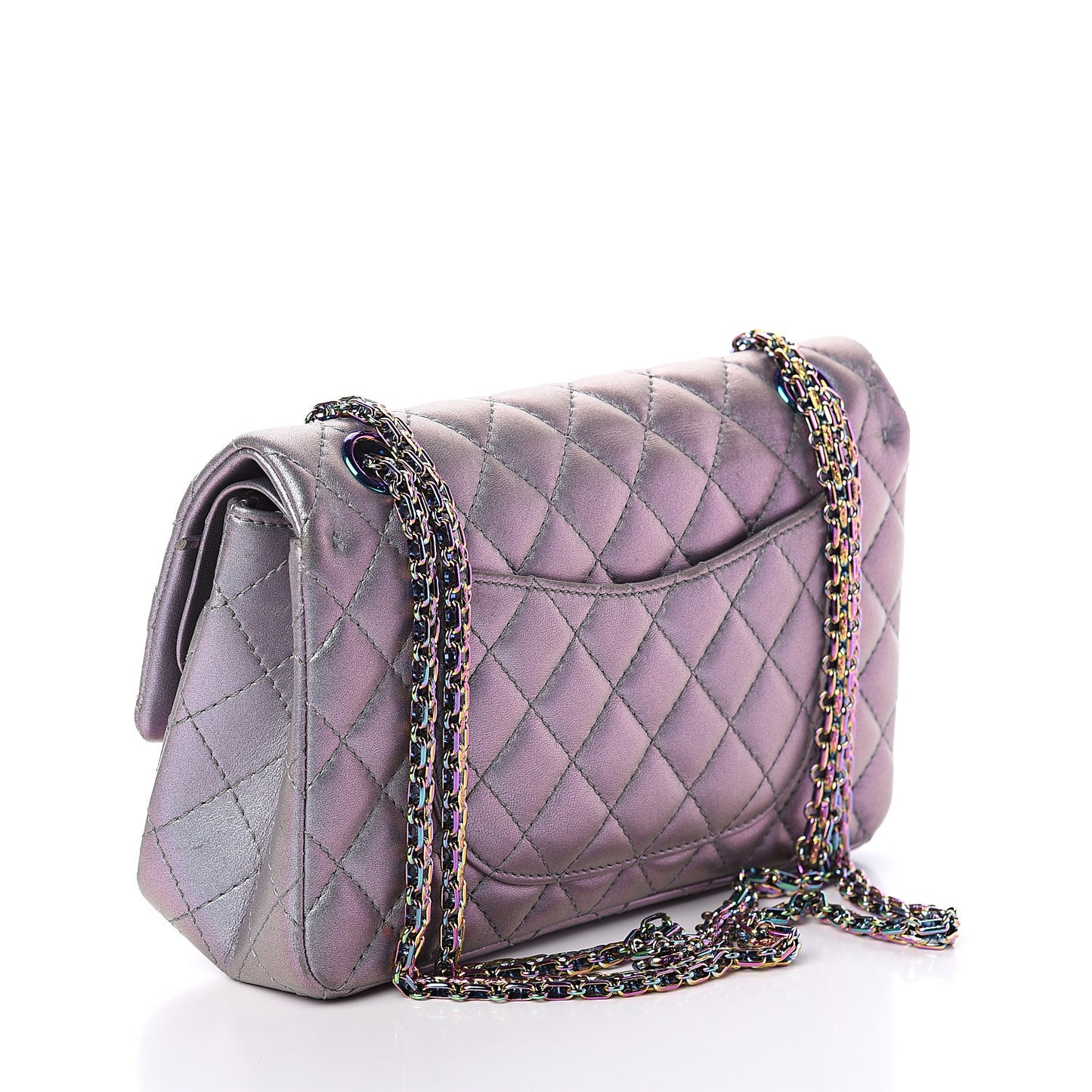 Iridescent Lambskin Quilted 2.55 Reissue 225 Flap Light Purple