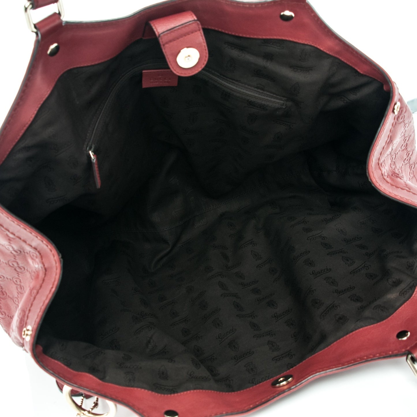 Guccissima Large Sukey Tote Red