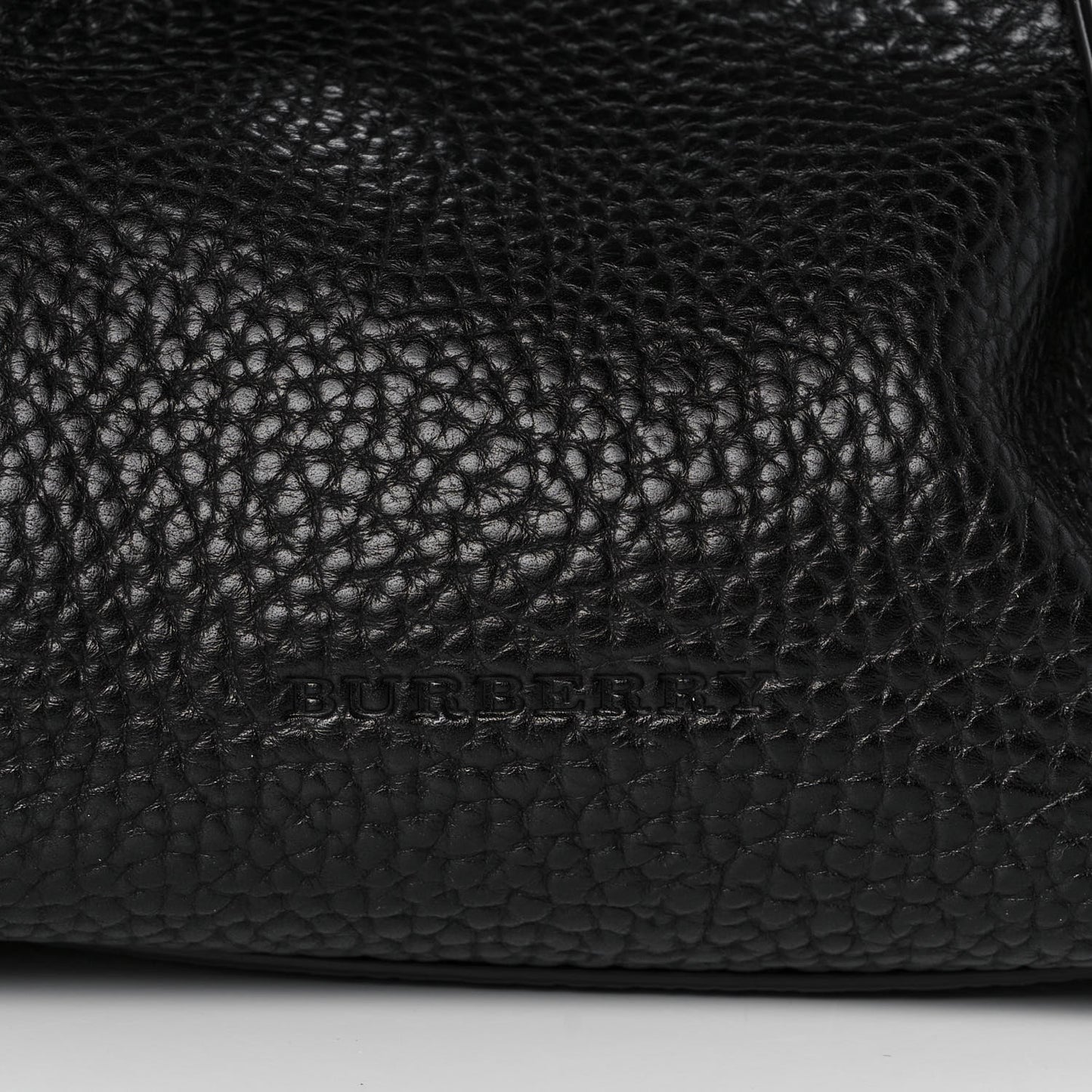 Grainy Calfskin House Check Small Maidstone Black