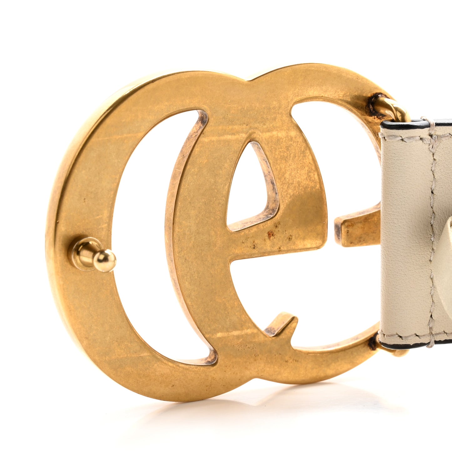 Calfskin Double G 40mm Belt 70 28 Mystic White