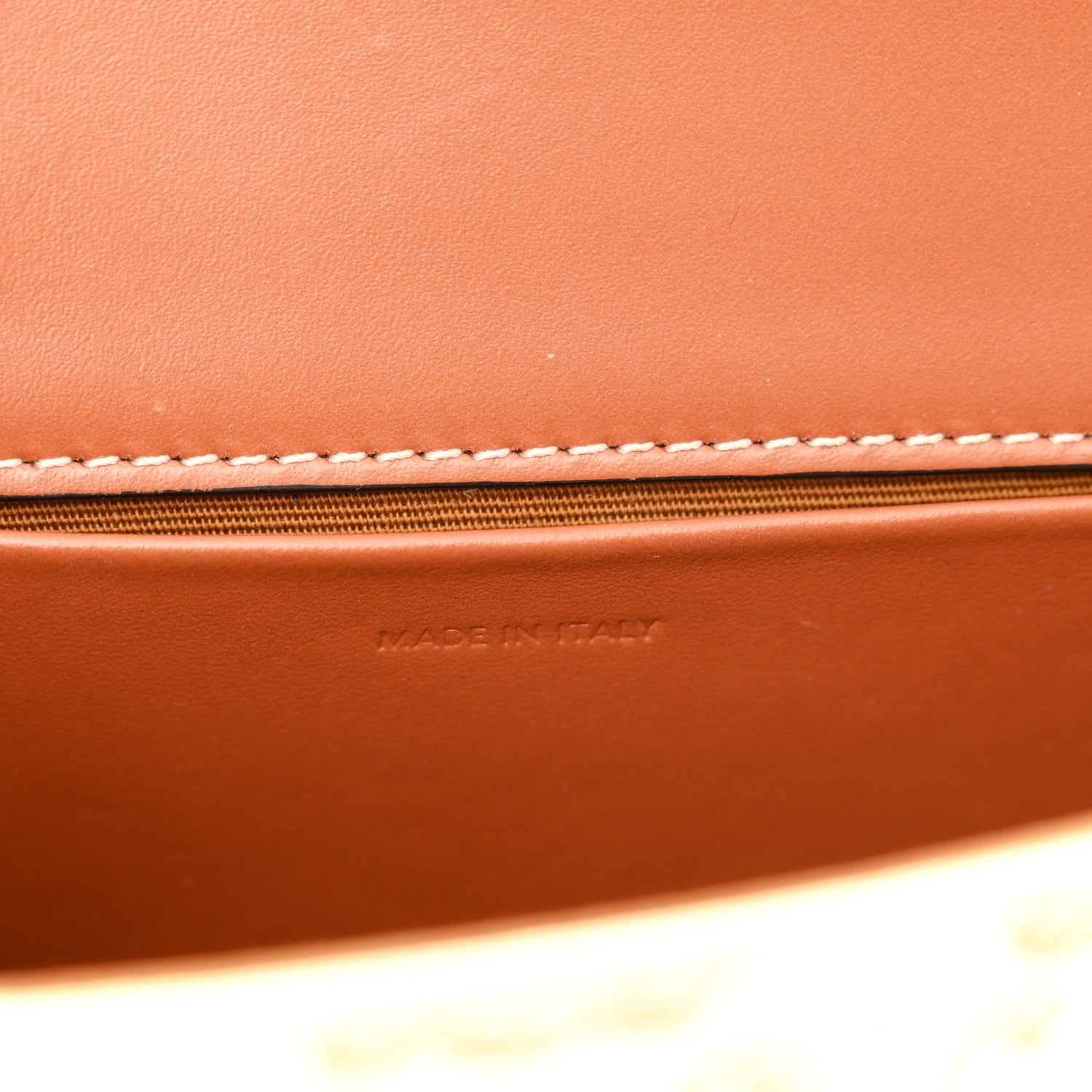 Celine Calfskin Triomphe Canvas Besace White 7 of 11