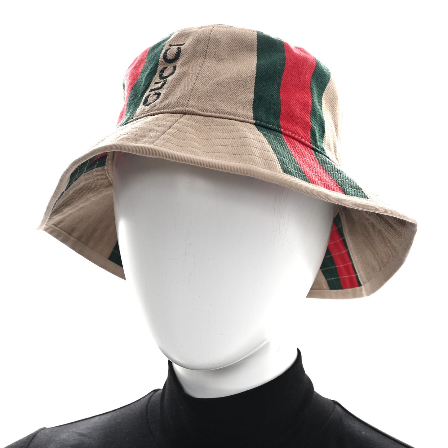 Monogram Canvas Web Bucket Hat XL Beige