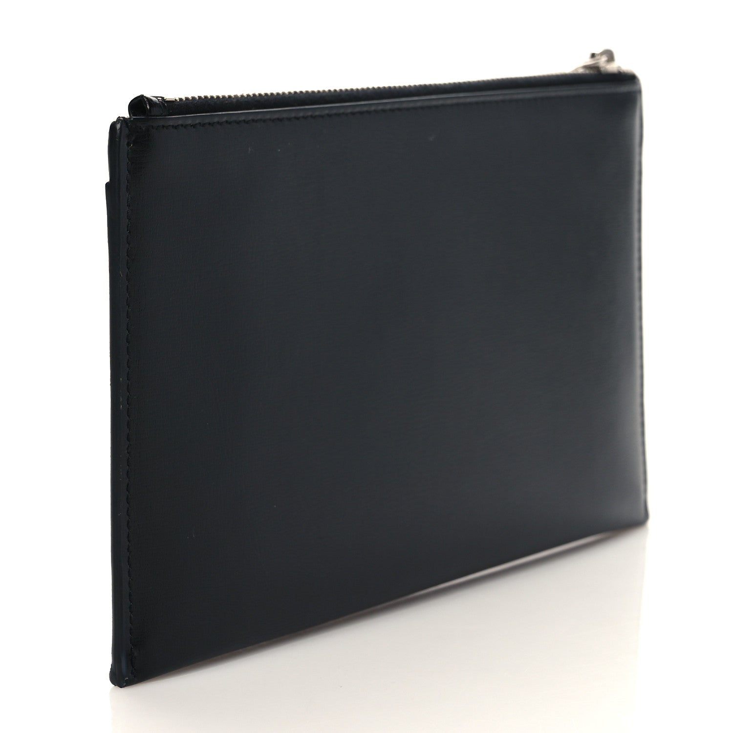 Saint Laurent Smooth Calfskin Monogram Zip Bill Pouch Black 3 of 8