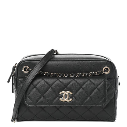 Chanel Caviar Quilted Medium In & Out Camera Case Black 1 of 10