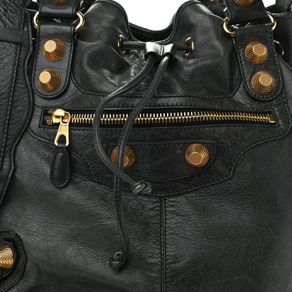 Balenciaga Agneau Giant 21 Gold Hardware Pompon Black 8 of 15