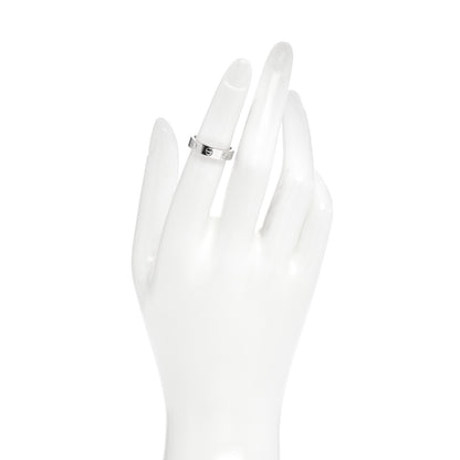 Cartier 18K White Gold Diamond 4mm LOVE Wedding Band Ring 49 4.75 2 of 5