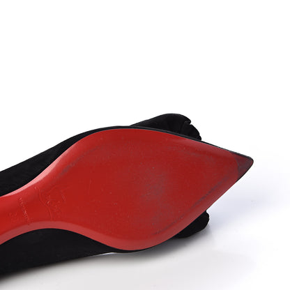 Christian Louboutin Veau Velours Anemosea Flats 38 Black 12 of 14