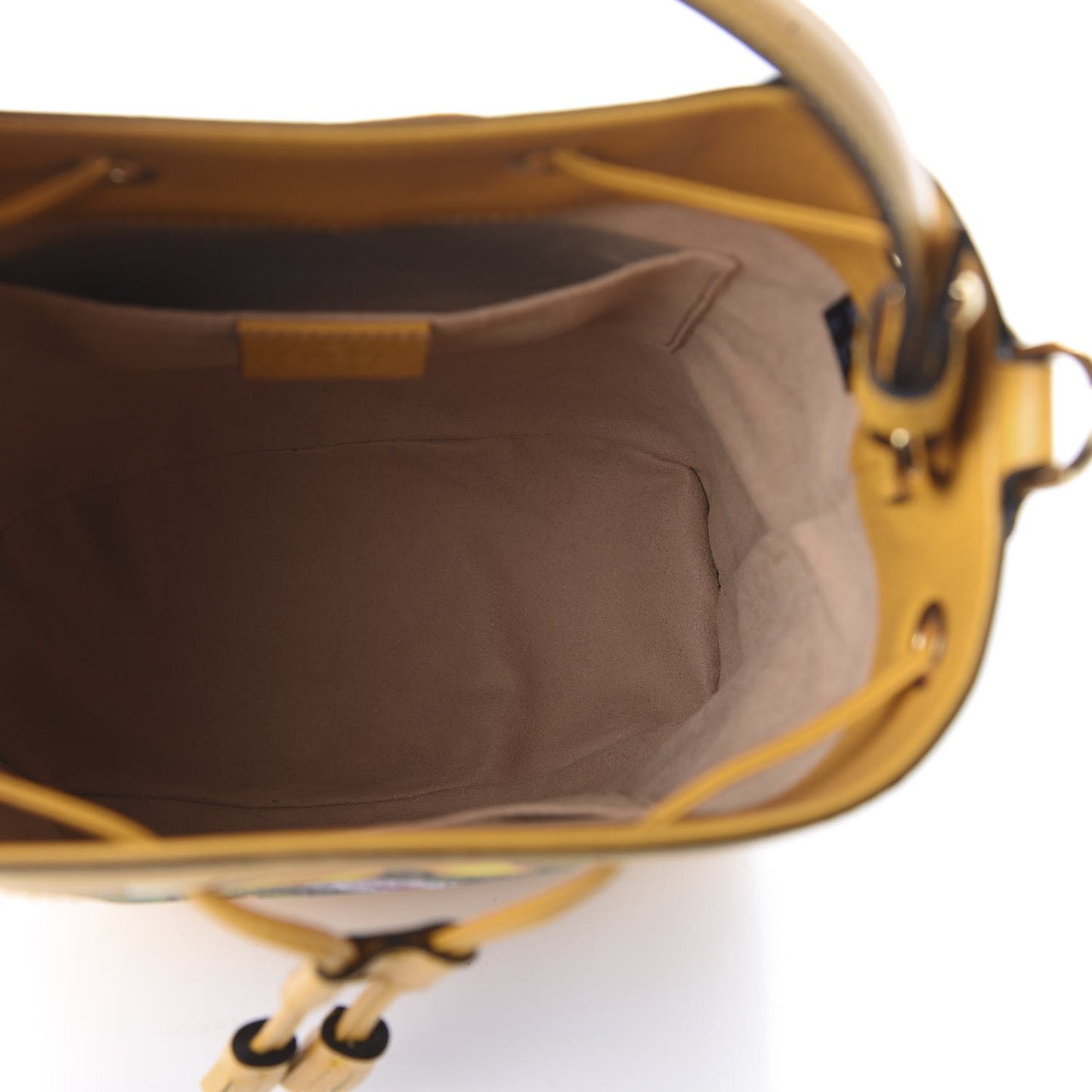 GG Supreme Monogram Flora Small Ophidia Bucket Bag Beige Multicolor Crop